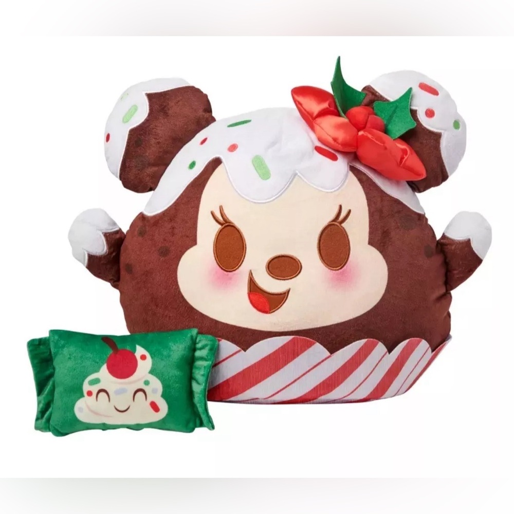 Disney Munchlings Minnie Mouse Holiday Toffee Pudding Plush Medium 15 3/4''